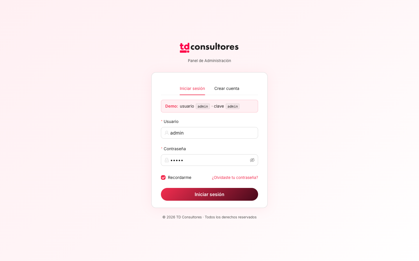 Ant Design Admin Template desktop