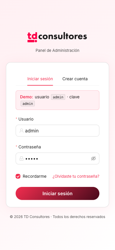Ant Design Admin Template mobile
