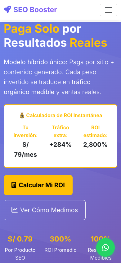 SEO Booster Express mobile